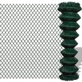 Vidaxl Mesh cerca 1.5x15 m de acero verde