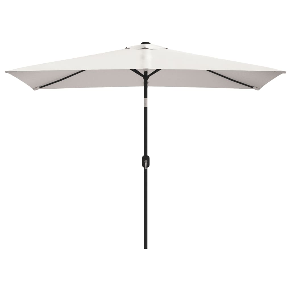 Vidaxl Parasol Quadrangular Sand Weiß 200 x 300 cm