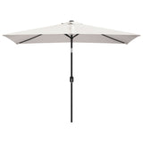 Vidaxl Parasol Quadrangular Sand Weiß 200 x 300 cm