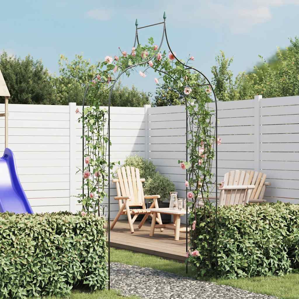 Vidaxl Garden Arch Spear Design vert foncé