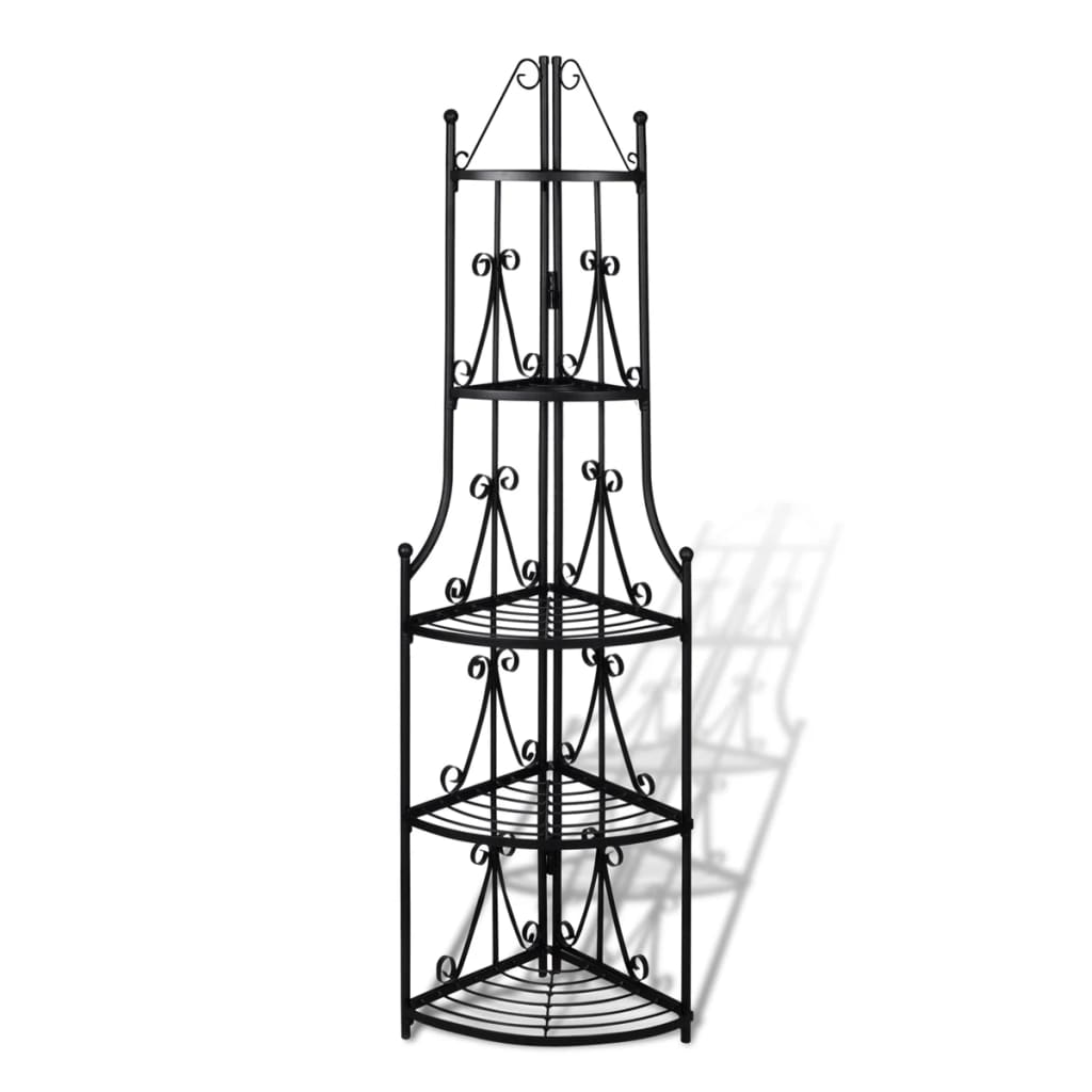 Vidaxl Cisy Plant Rack Romy (czarny)