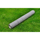 Alambre de pollo Vidaxl 25x0.75 M de acero galvanizado de color plateado