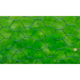 Alambre de pollo Vidaxl 25x0.5 m con recubrimiento de PVC verde