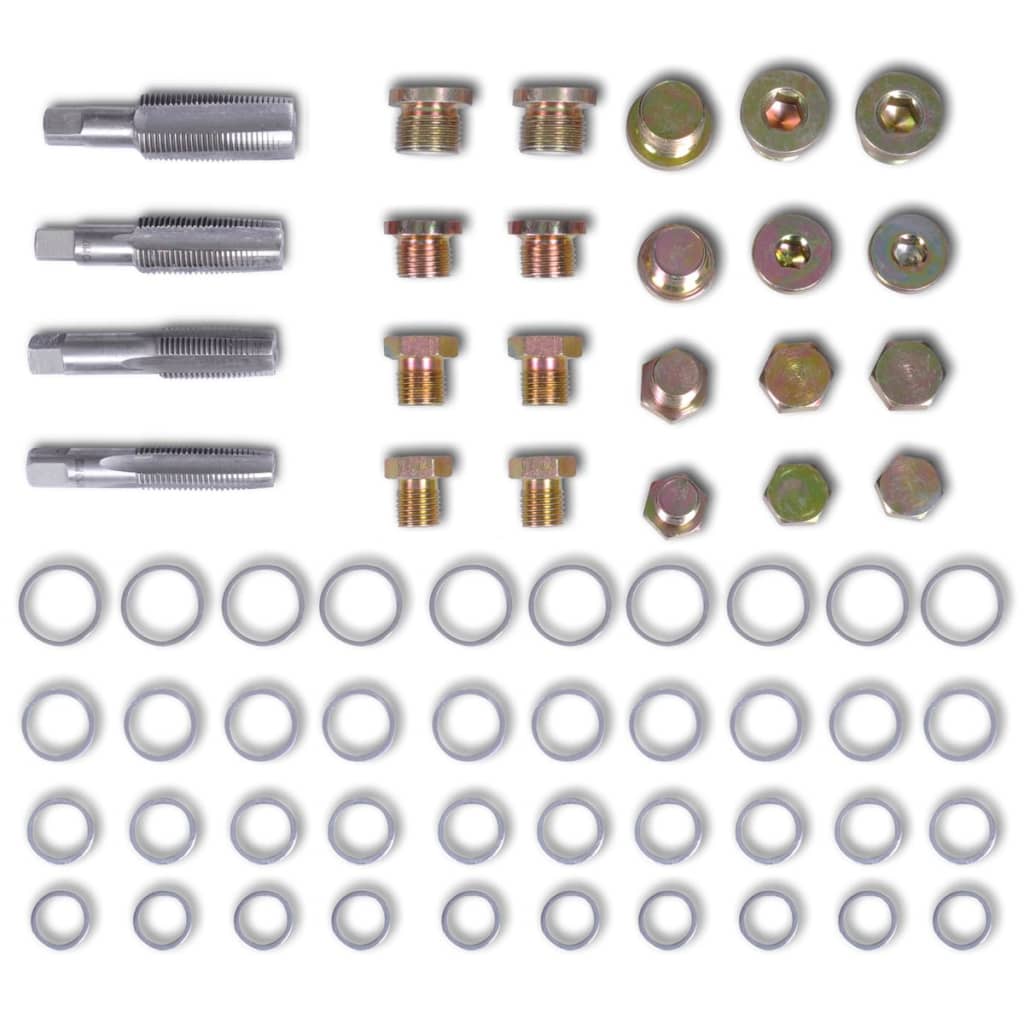 Vidaxl OlieAftApplug Repair Set M13 M15 M17 M20 64 piezas