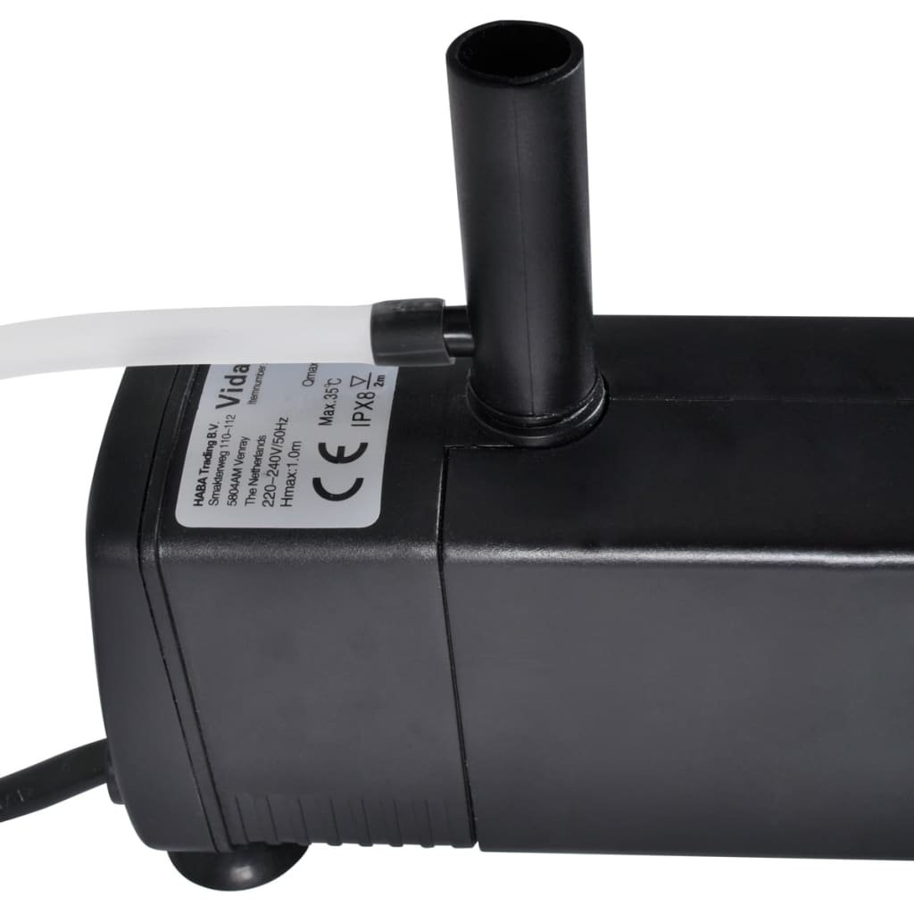 Vidaxl Aquarium filter pump with active carbon 600 l u u