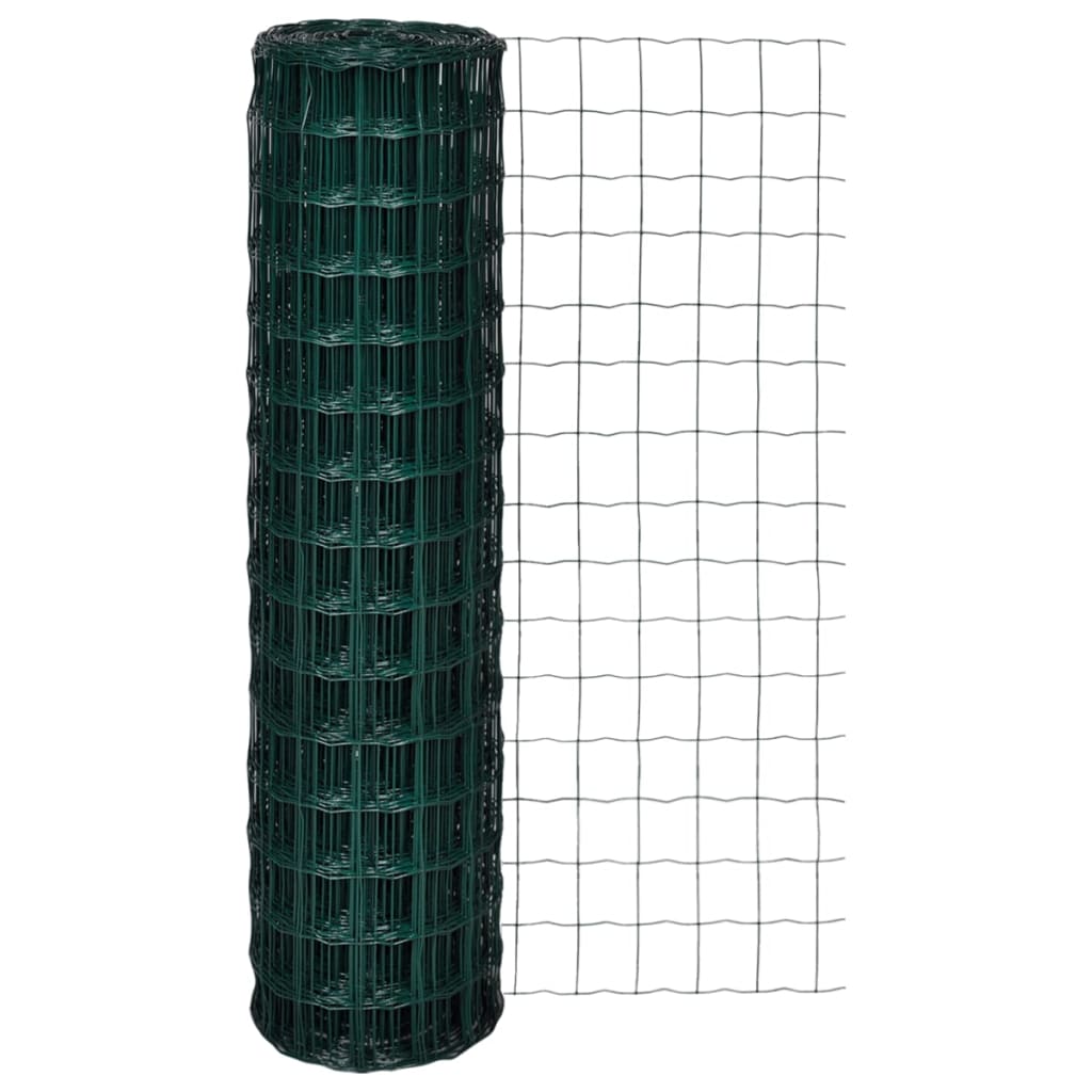 Vidaxl Hek 25x1.5 m Steel Green