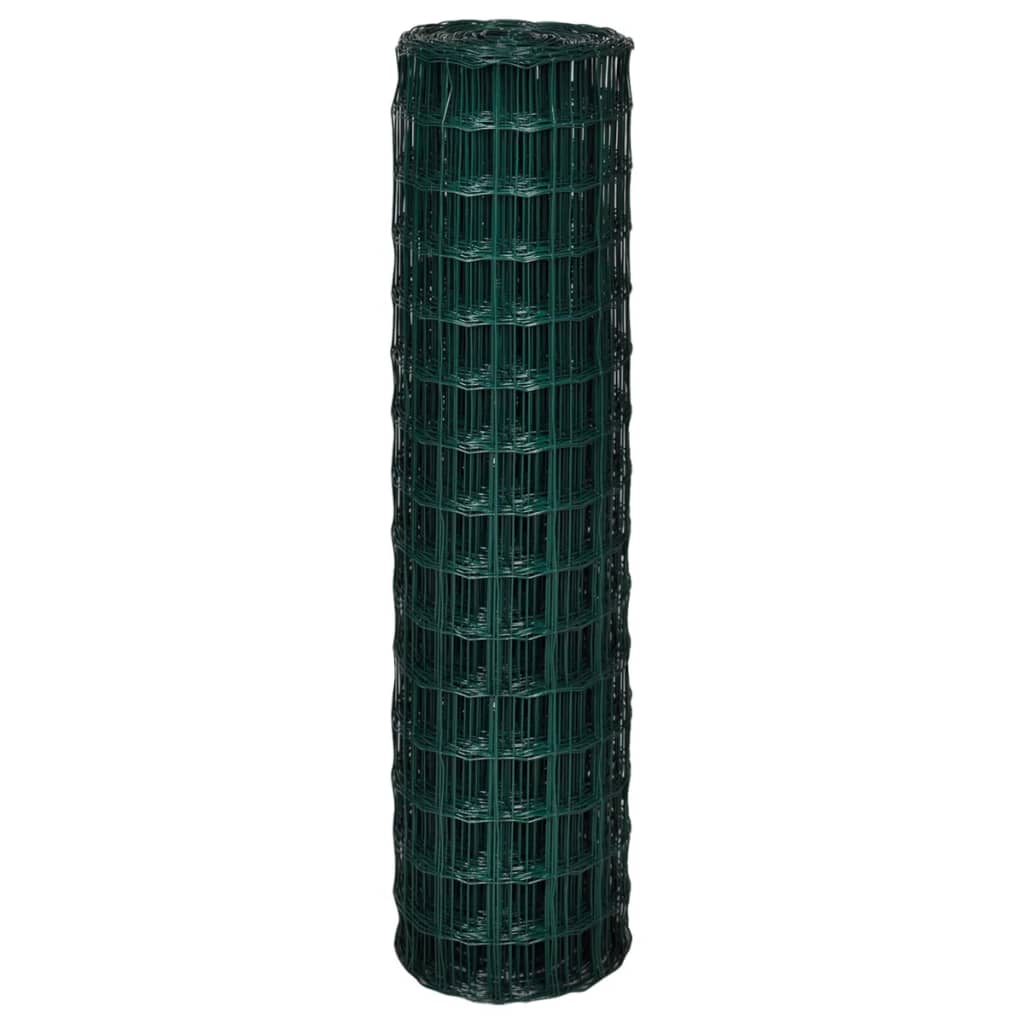 Vidaxl Hek 25x1.5 m Steel Green