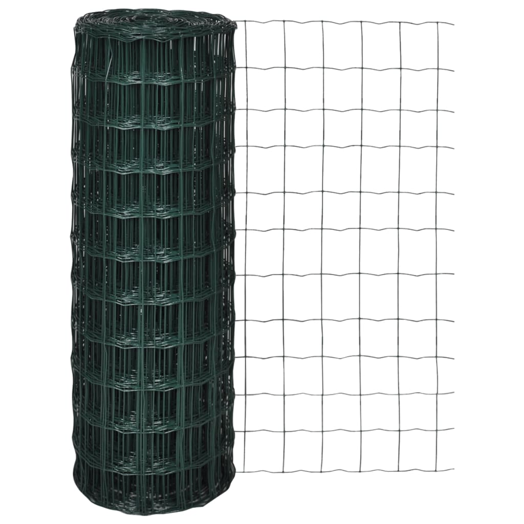 Vidaxl Hek 10x1.5 m Steel Green