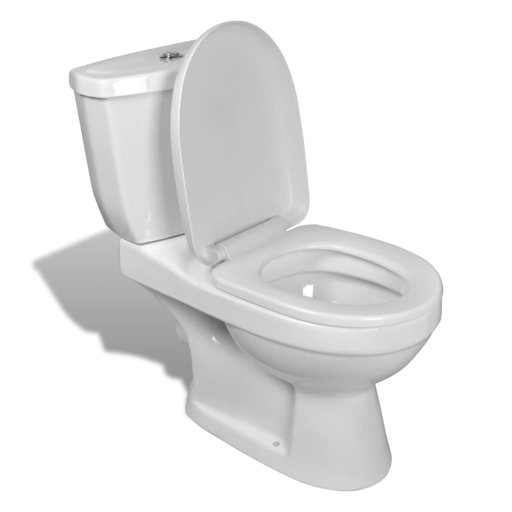 Toilettes vidaxl avec citerne blanc