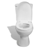 Toilettes vidaxl avec citerne blanc