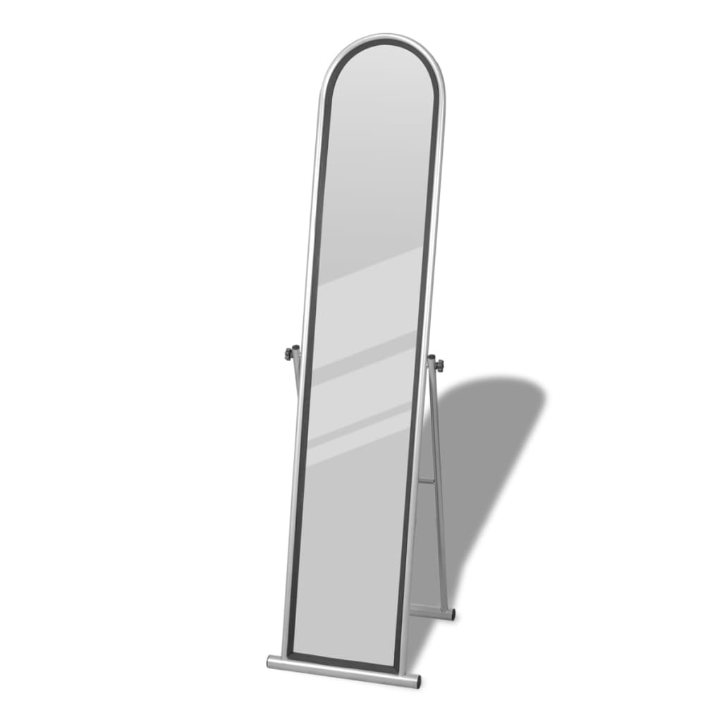 Vidaxl freestanding floor mirror with full length rectangular gray