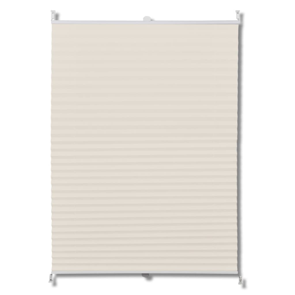 Vidaxl Plissé Roller Blind 80x200cm Cream