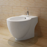 Vidaxl Standing Bidet omkring keramisk hvid