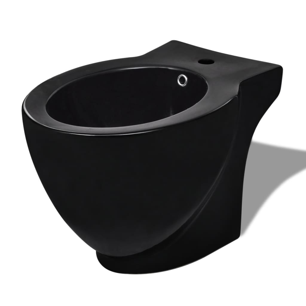 Vidaxl Round Standing Ceramic Bidet (sort)