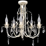 Vidaxl Crystal Chandelier med hvit elegant design (5 lamper)