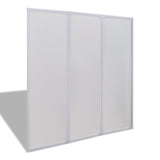 Vidaxl Bath Screen 3 Panels Foldbar 141 x 132 cm