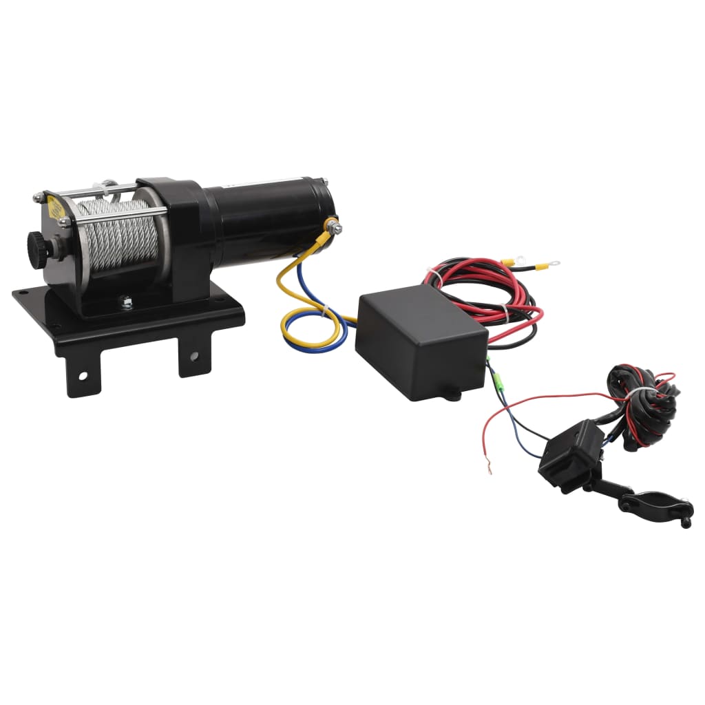 VidaXL Electric winch 1360 kg with mounting plate rolling window