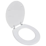 Vidaxl Toilet Siège simple Design MDF blanc