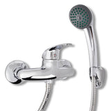 Vidaxl shower faucet set two -buttocks chrome