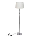 Lampada da pavimento Vidaxl con standard elevato e 4 palline bianche