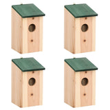 Vidaxl bird houses 4 pcs 12x12x22 cm wood