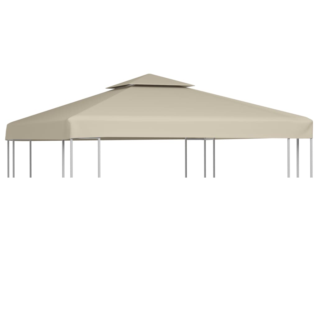 Vidaxl replacement tent cloth arbor 310 g m² 3x3 m beige