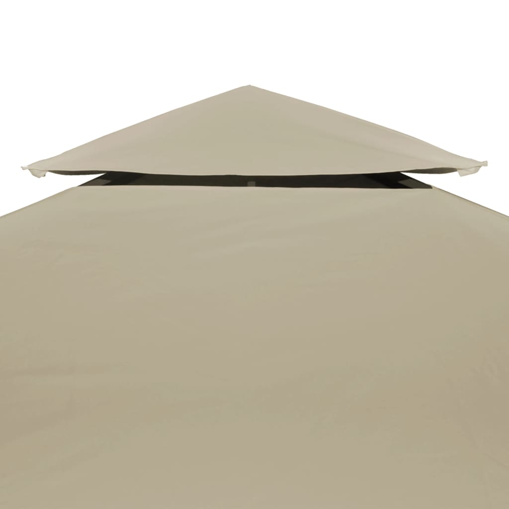 VidaXL Vervangend tentdoek prieel 310 g m² 3x3 m beige