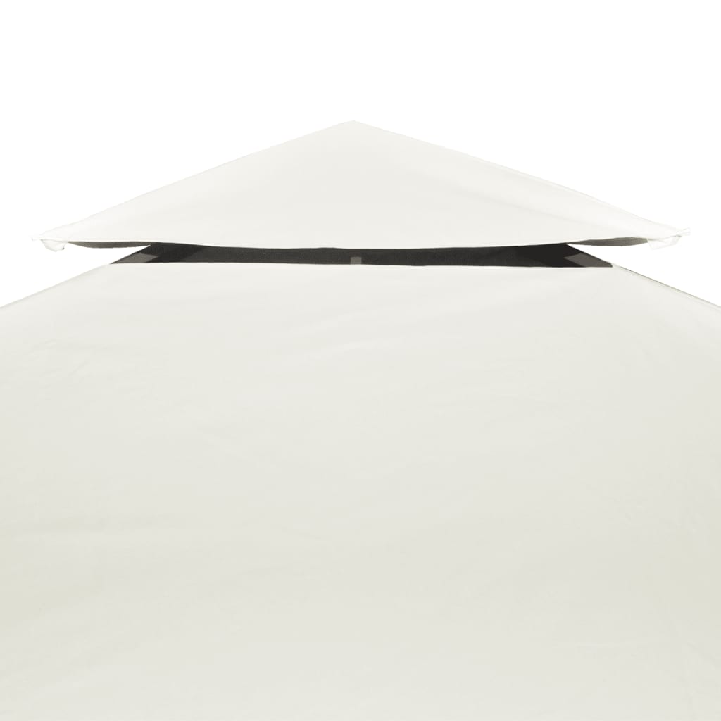 Vidaxl replacement tent cloth arbor 310 g m² 3x4 m cream white