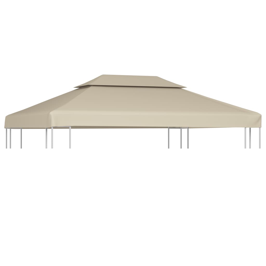 VidaXL Vervangend tentdoek prieel 310 g m² 3x4 m beige