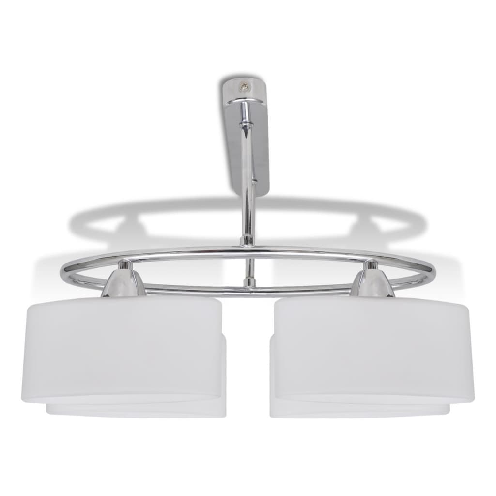 VidaXL ceiling lamp with ellipse Glass caps (4 x E14)