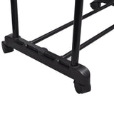 Vidaxl Roce Rack ajustable con 4 ruedas y 2 rieles colgantes