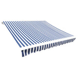 Vidaxl LaFeldoek 4x3 M Leinwand Blau und Weiß