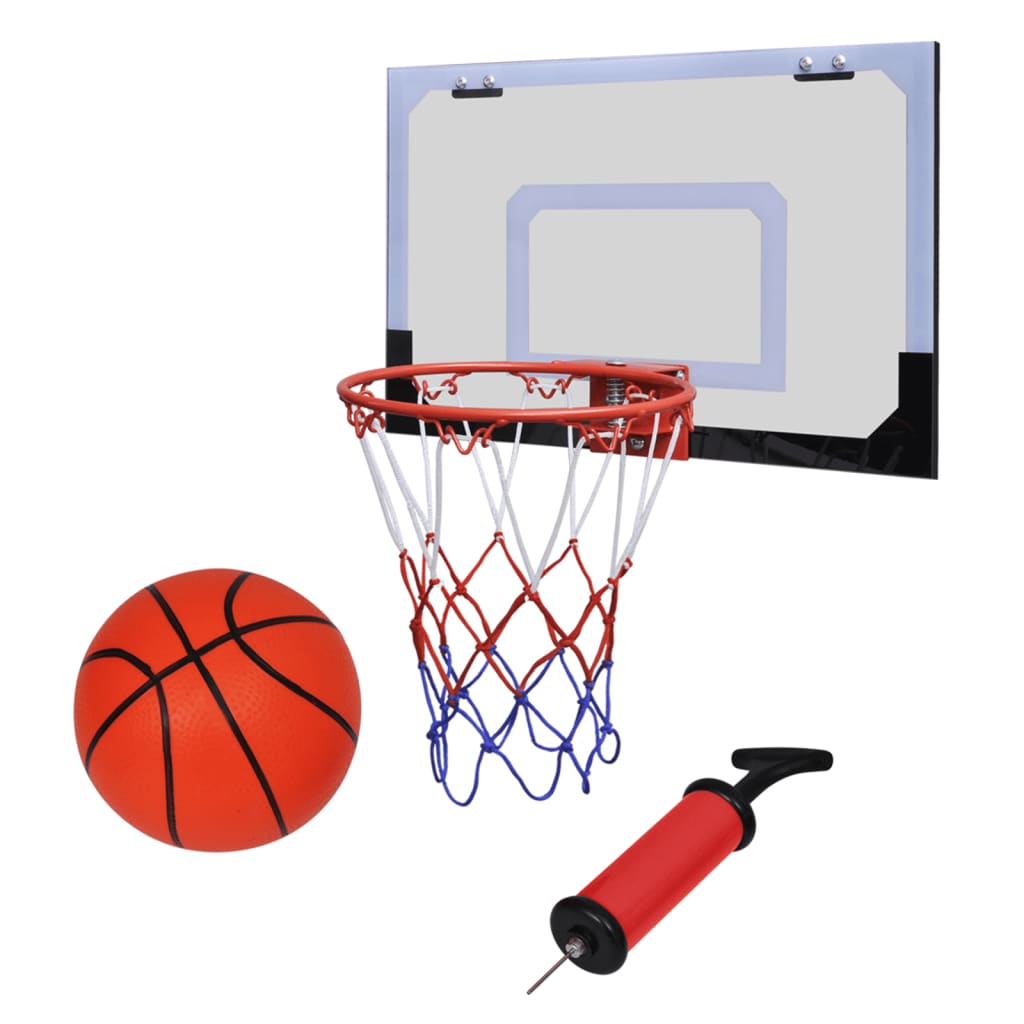 Vidaxl Mini basket ball set with ball and pump