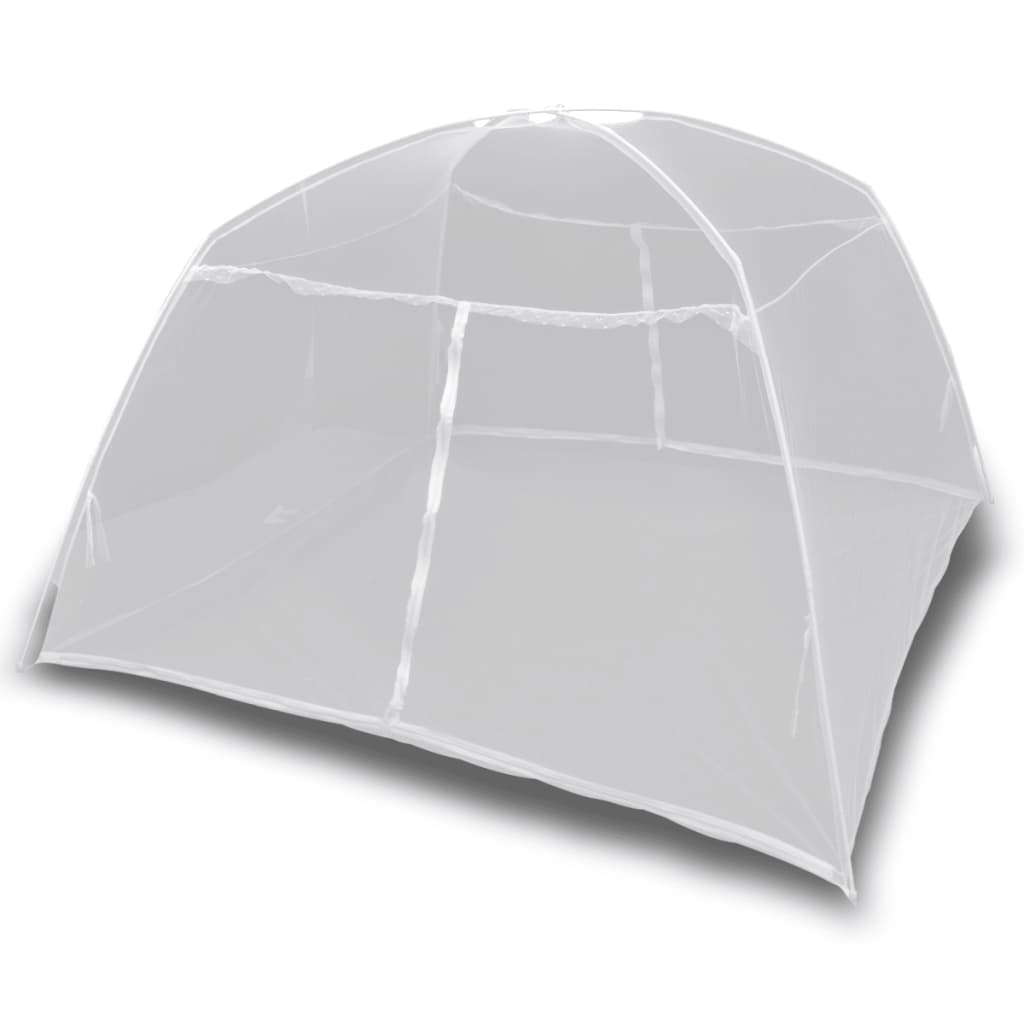 Vidaxl Mosquito Net Mongolia s 2 dveřmi 200x180x150 cm bílá