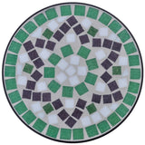 Vidaxl Bee Table Mosaic Green and White