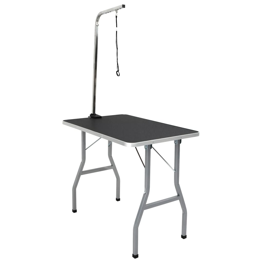 Table de garniture vidaxl pour animaux de compagnie avec une option de laisse