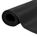 Vidaxl rubber anti-slip floor mat 5x1m wide ribbed