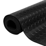 Vidaxl rubber anti-slip floor mat 5x1m dots