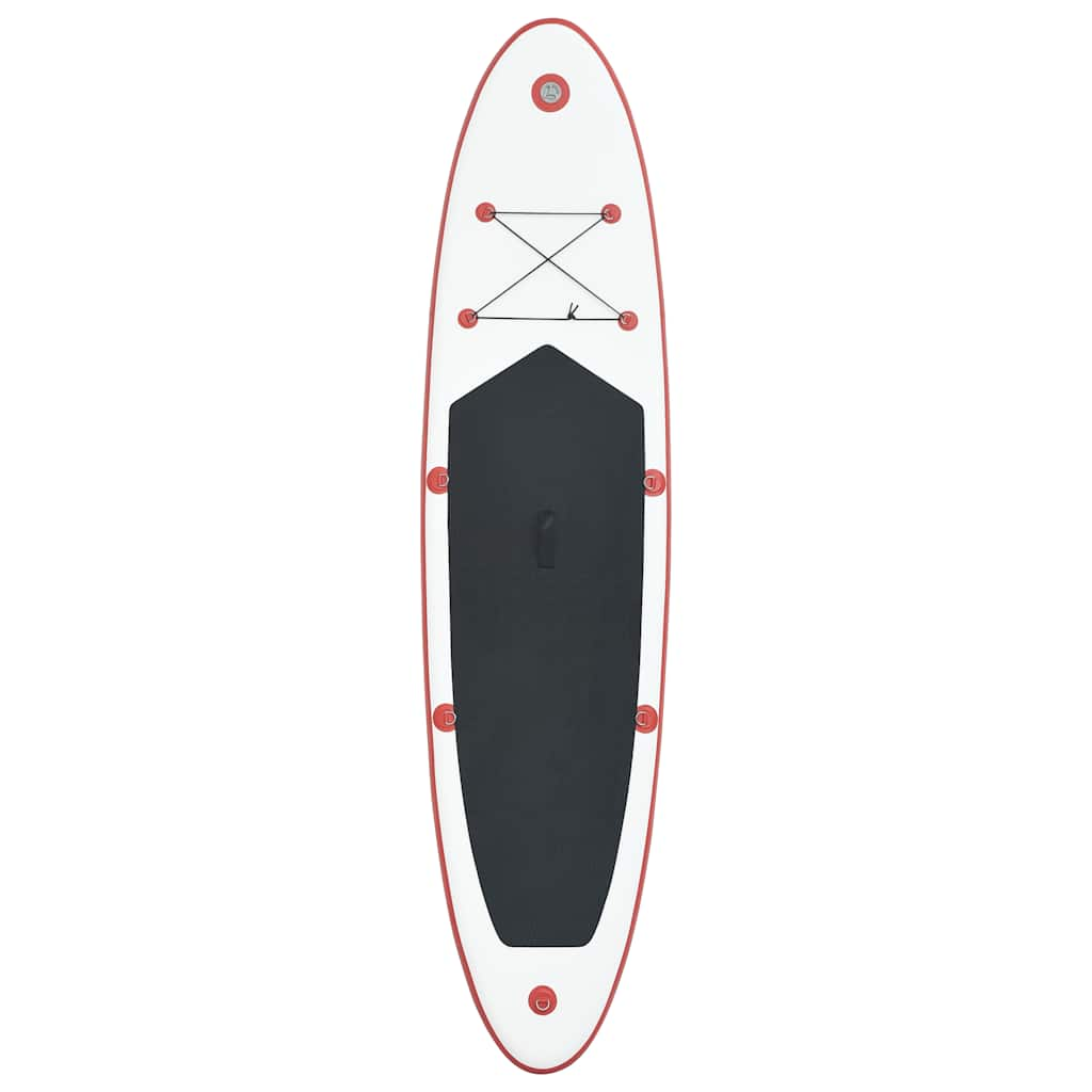 Vidaxl Stand Up Paddleboard set napihljivo rdeče in belo