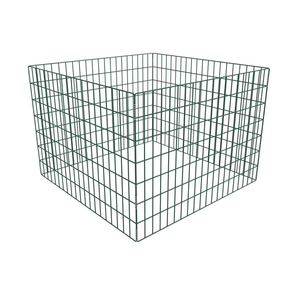 Vidaxl Compost Bin Square 100x100x70 cm Mesh