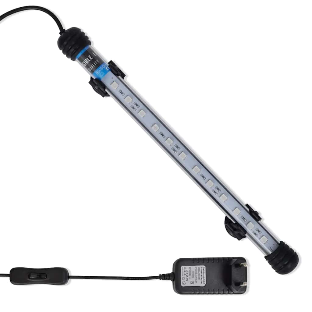 Vidaxl led-aquariumlamp 28 cm blauw