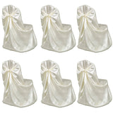 Vidaxl Wedding Chair Cover Cream (6 stykker)