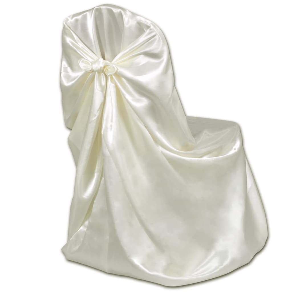 Vidaxl Wedding Chair Cover Cream (6 stykker)