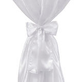 Vidaxl standing table cover with bow 70cm white (2 pieces)