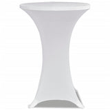 Vidaxl Stand Table Cover Stretch Ø70cm White (2 stykker)