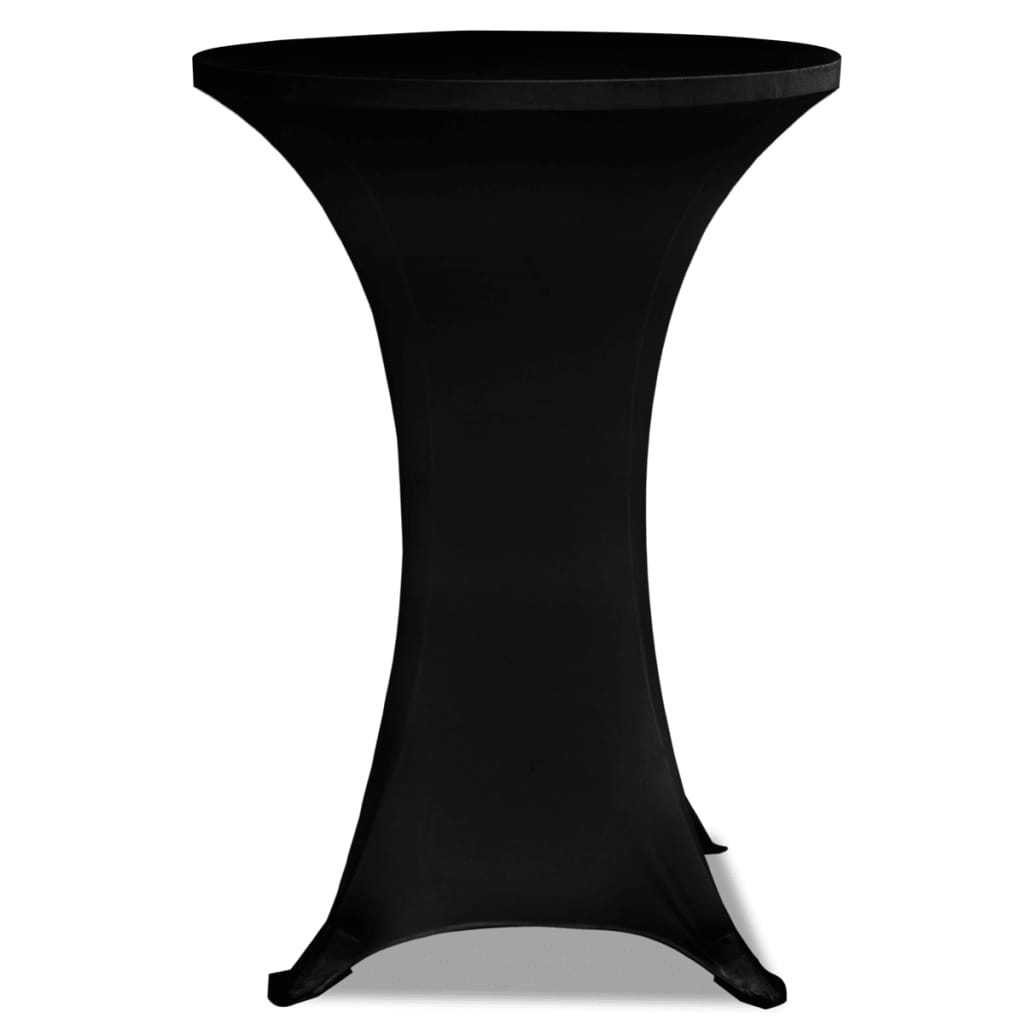 Vidaxl Stand table cover Stretch Ø70cm Black (2 pieces)