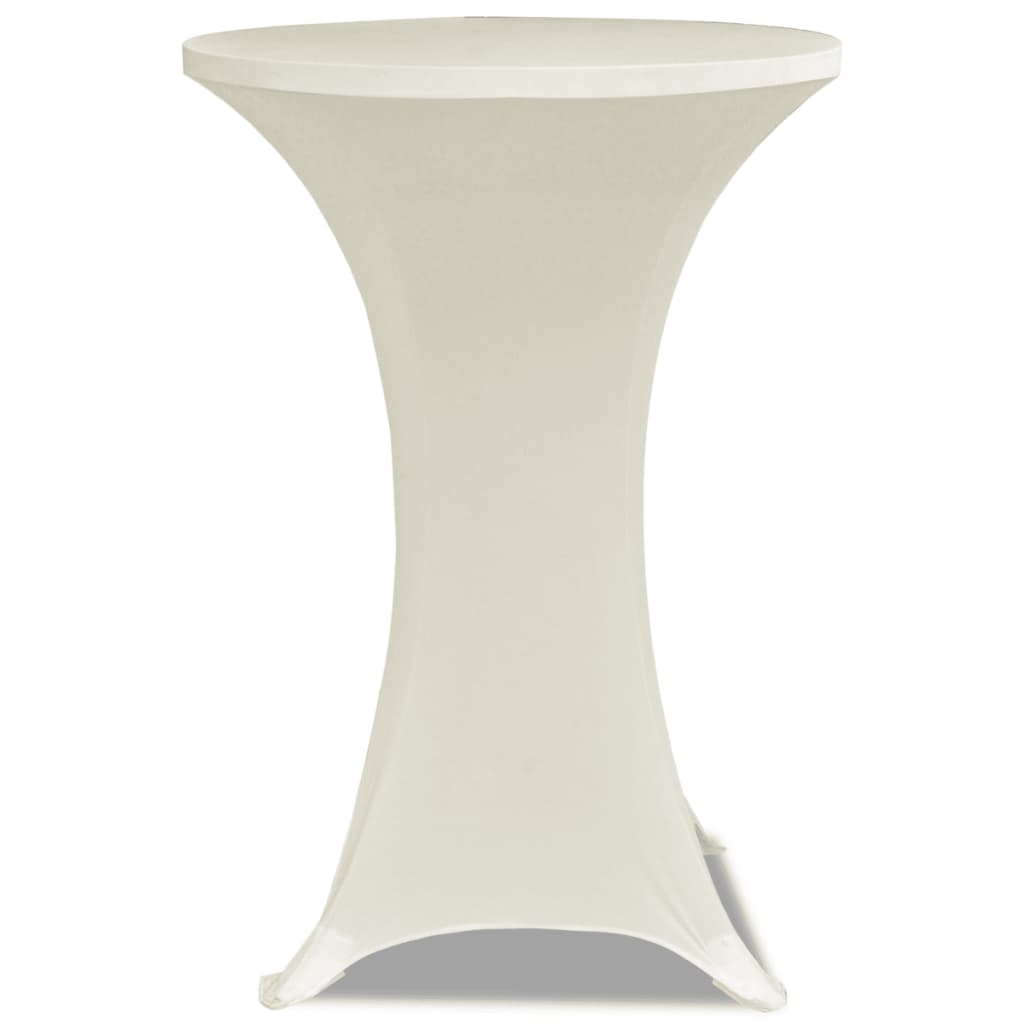 Vidaxl Stand Table Cover Stretch Ø60cm Cream (2 stykker)