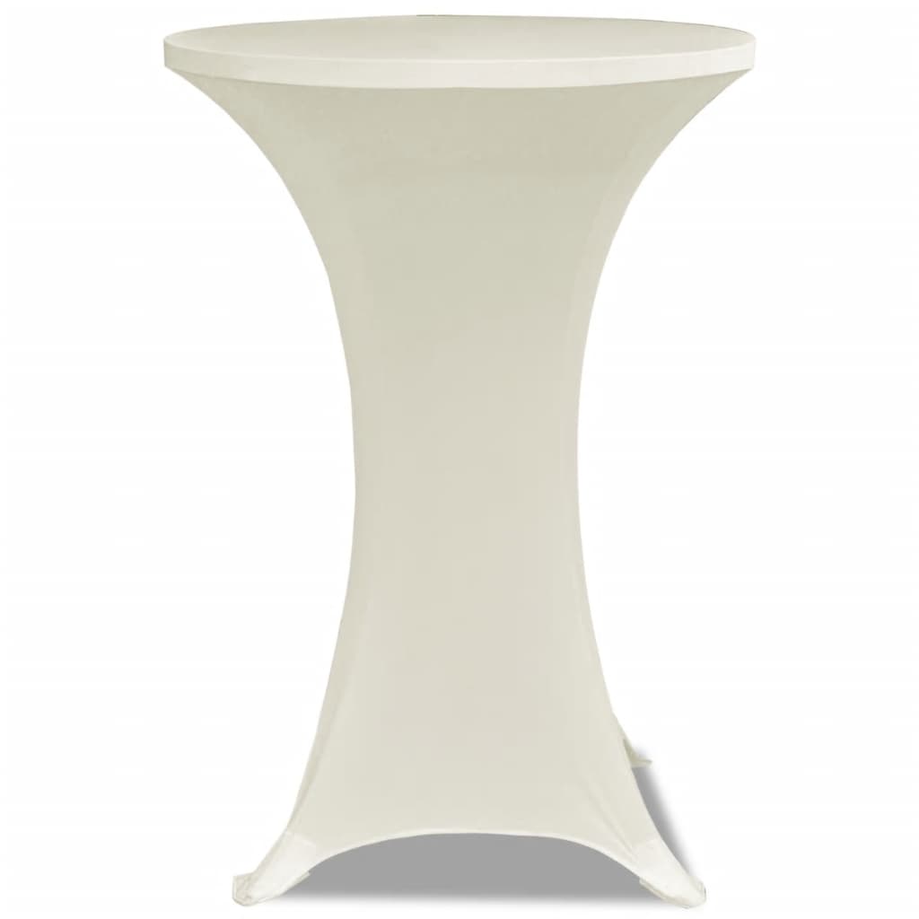 Vidaxl Stand Table Cover Stretch Ø70cm Cream (2 stykker)