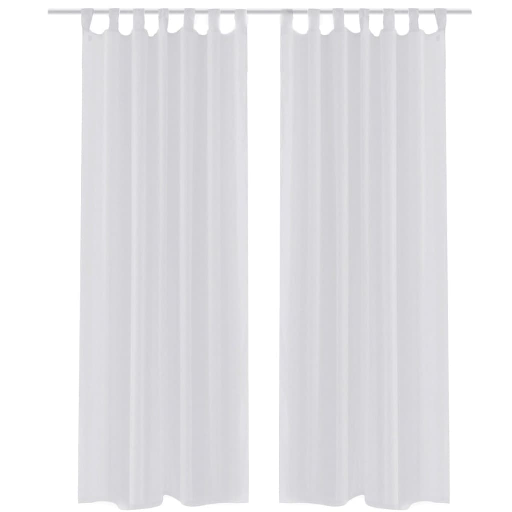 VidaXL White Vetrage 140 x 225 cm 2 pieces