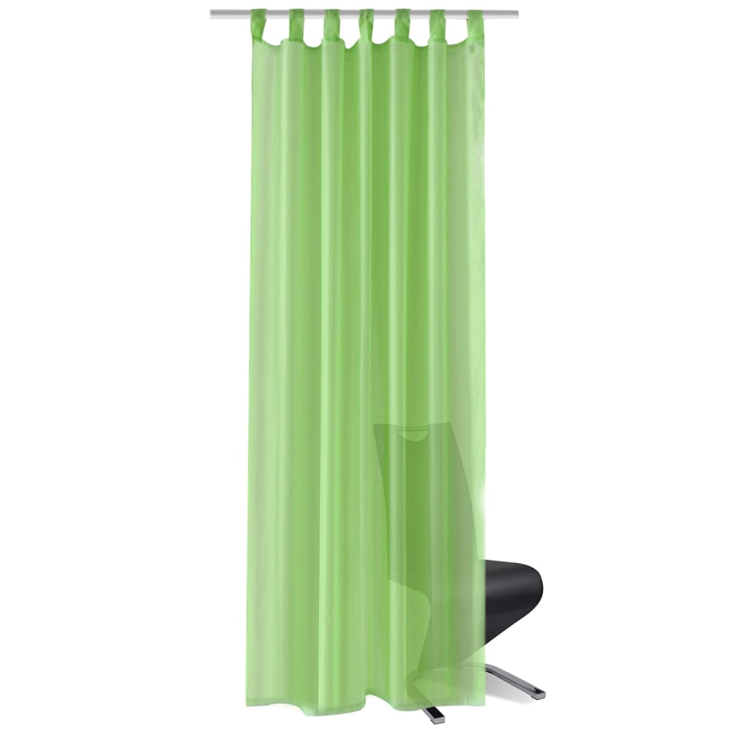 Vidaxl rideau Apple vert 140x175 cm (2 pièces)